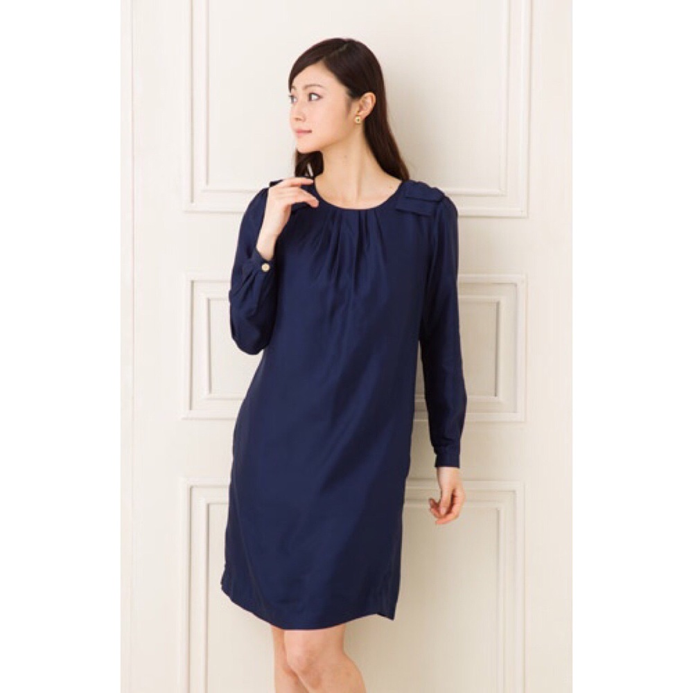[Elizabeth McKay] Navy Bouvier Dress